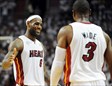 LeBron James y Dwyane Wade guiaron a Miami Heat al triunfo