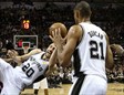 Manu Ginóbili y Tim Duncan fueron piezas esenciales en la victoria de Spurs