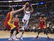 J.J. Redick (entrando a canasta) fue el máximo anotador de los Clippers